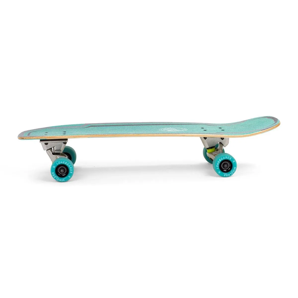 Mindless Surf Skate Carving Cruiser Skateboard - 9.5" x 30" - Green