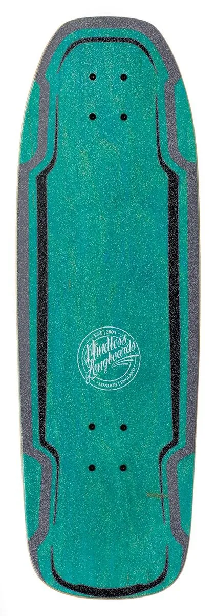 Mindless Surf Skate Carving Cruiser Skateboard - 9.5" x 30" - Green