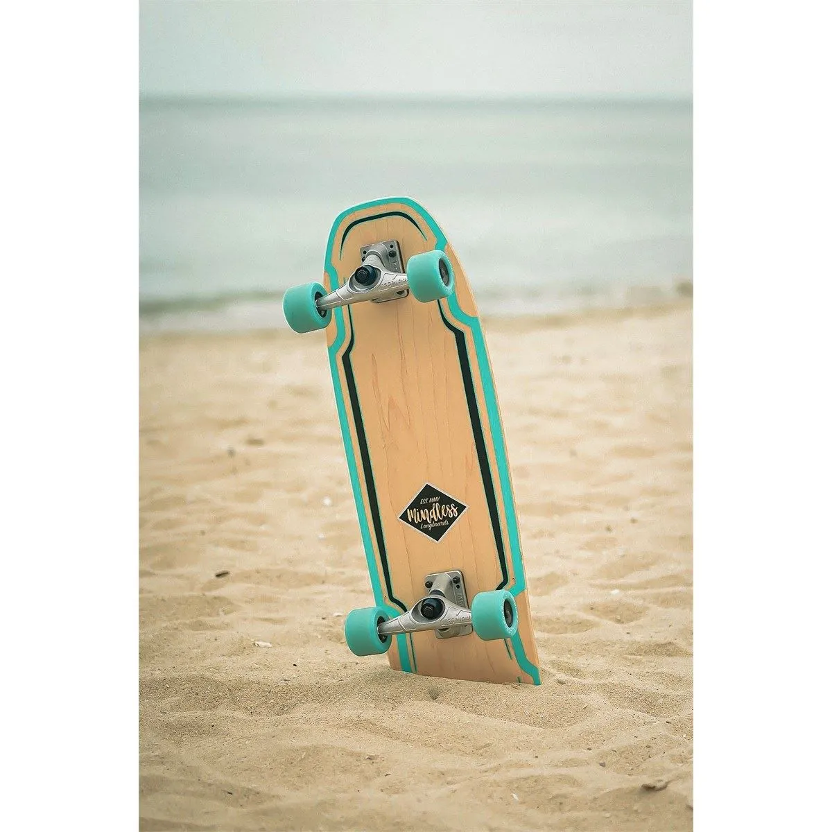 Mindless Surf Skate Carving Cruiser Skateboard - 9.5" x 30" - Green