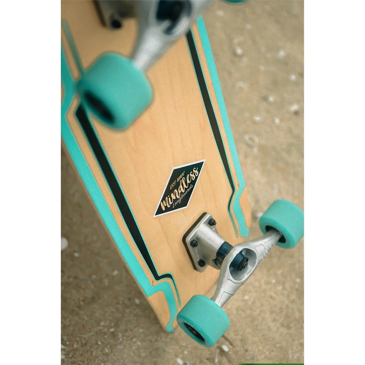 Mindless Surf Skate Carving Cruiser Skateboard - 9.5" x 30" - Green