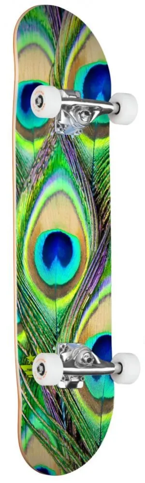 Mini Logo Peacock Feather  Complete Skateboard - 7.5"