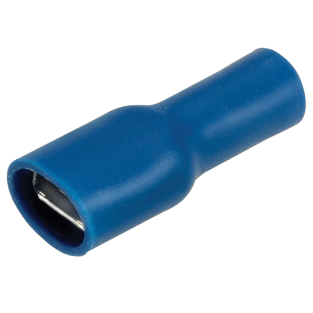 Narva Fully Insulated Female Blade Terminals (Blue 6.3mm Tab) - Pack of 10 - 56044BL