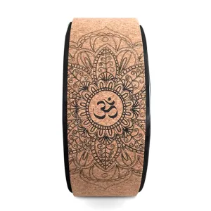 Natural Cork Yoga Wheel Fitness Wheel Hollow Improving Backbends Stretch Pilates Circle Yoga Accessories