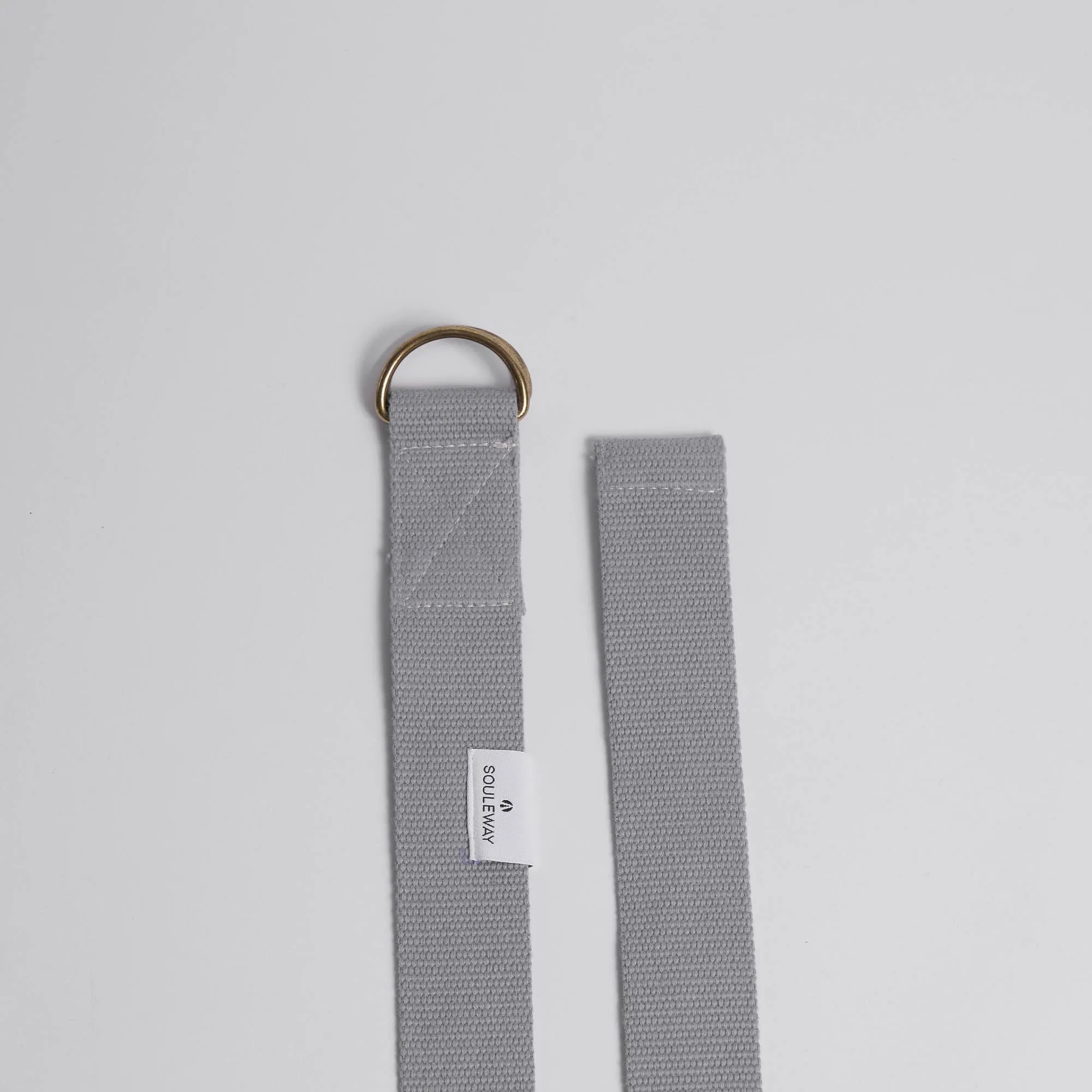 Natural Cotton Yoga Strap | Dust Grey