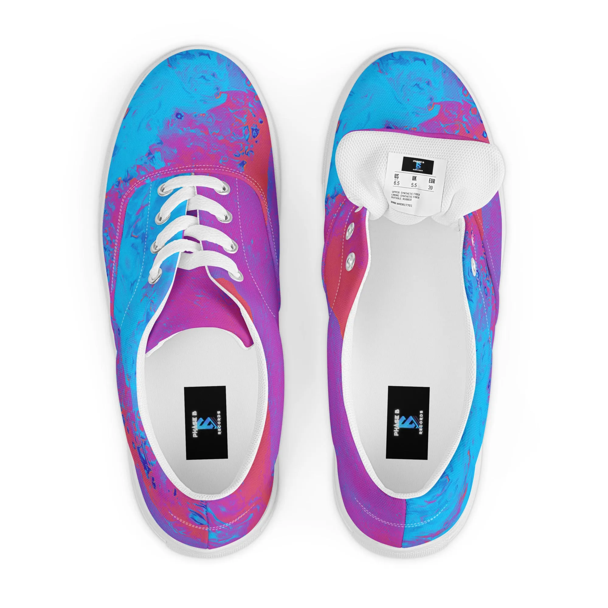 Neon Beach Men’s lace-up canvas shoes