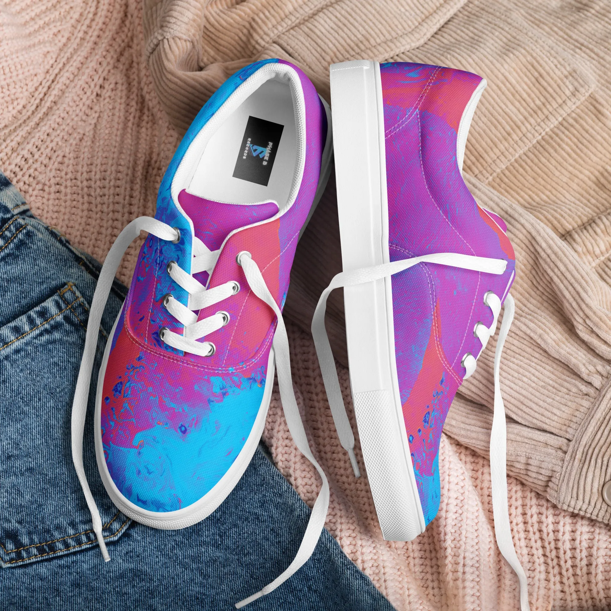 Neon Beach Men’s lace-up canvas shoes