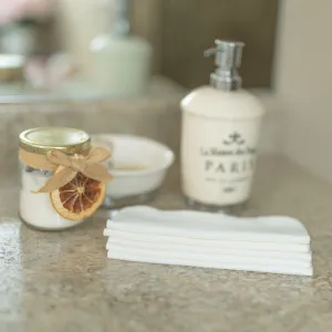 NEW MATERIAL - Bamboo/Organic Cotton Fleece Washcloths - Pack of 5