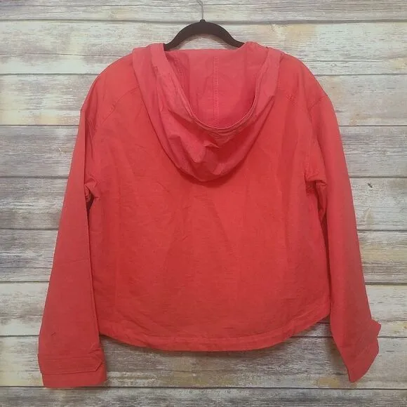 NEW Sweaty Betty Nomad Tulip Red Jacket Pullover Hood Lightweight Size XS