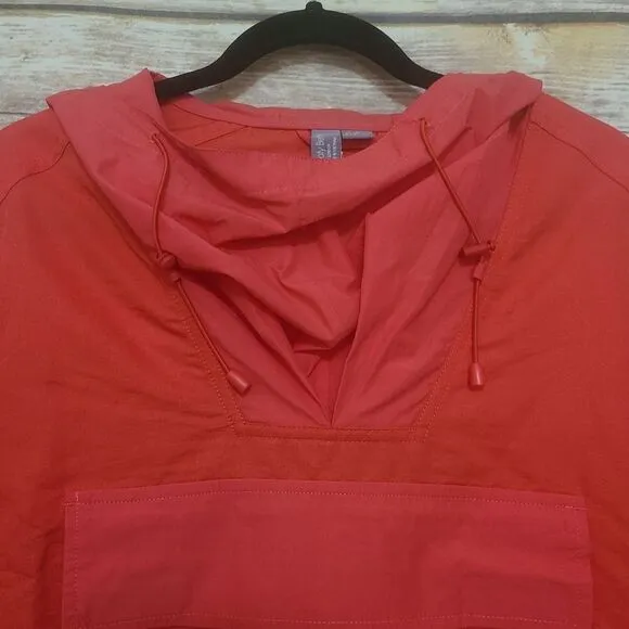 NEW Sweaty Betty Nomad Tulip Red Jacket Pullover Hood Lightweight Size XS