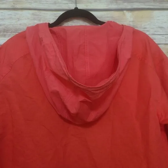 NEW Sweaty Betty Nomad Tulip Red Jacket Pullover Hood Lightweight Size XS