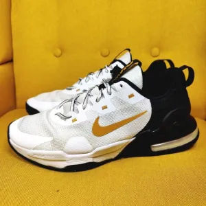 Nike Air Max AlphaTrainer 5 Low Black White Gold Sneaker Shoes Men's Sise 11.5