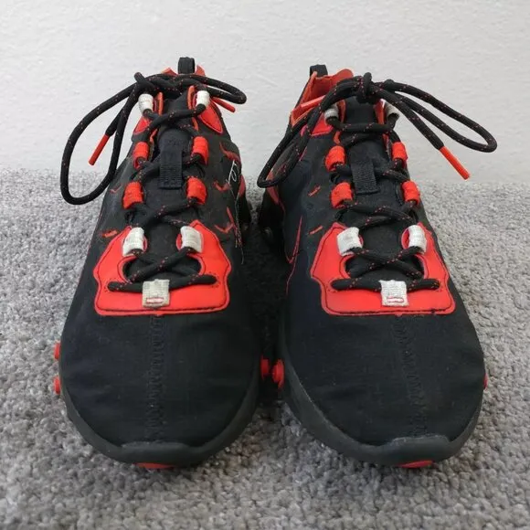 Nike React Element Script Swoosh Mens 7 Running Shoes Black Red CK9285-001