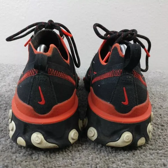 Nike React Element Script Swoosh Mens 7 Running Shoes Black Red CK9285-001