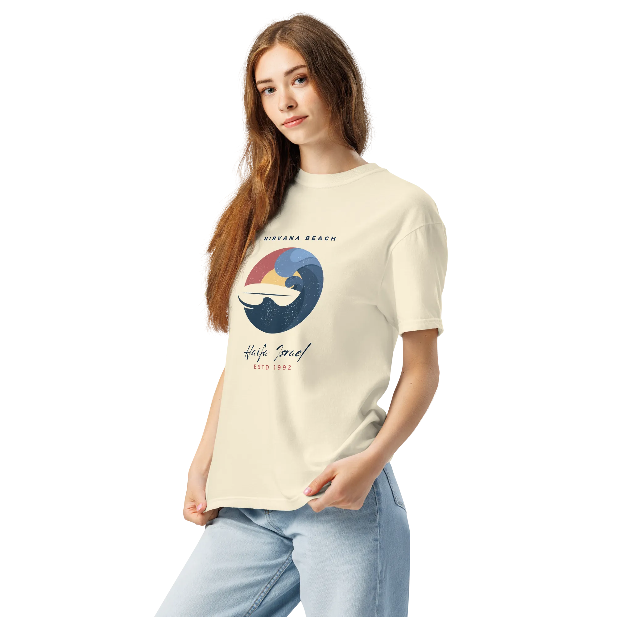 Nirvana Beach - Women's dyed heavyweight tee