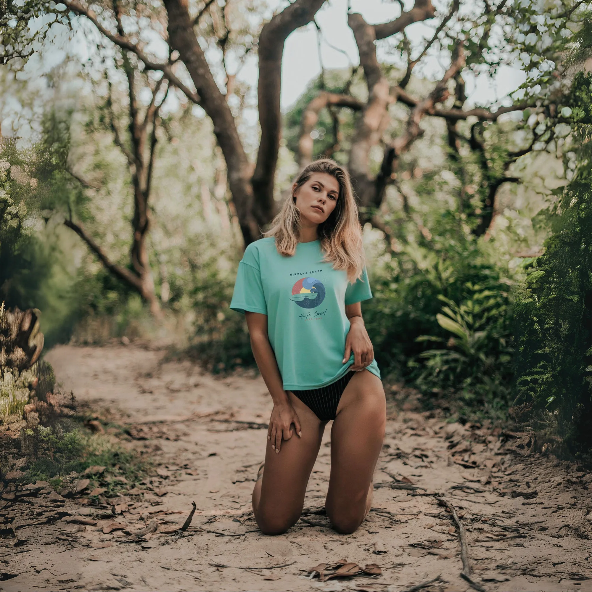 Nirvana Beach - Women's dyed heavyweight tee