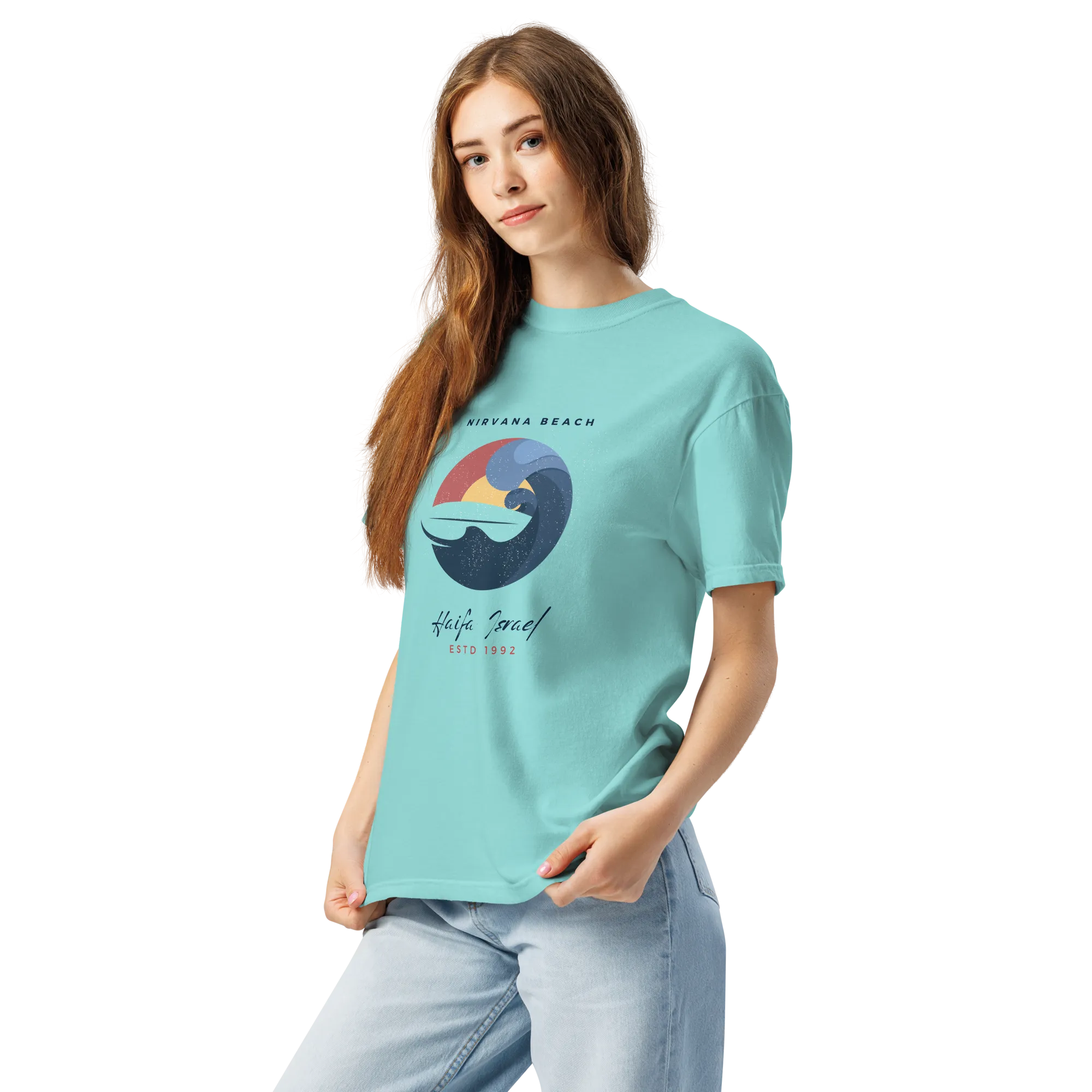 Nirvana Beach - Women's dyed heavyweight tee