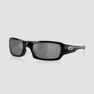 Oakley Fives Squared Sunglasses Polished Black/Black Iridium Polarized 54M