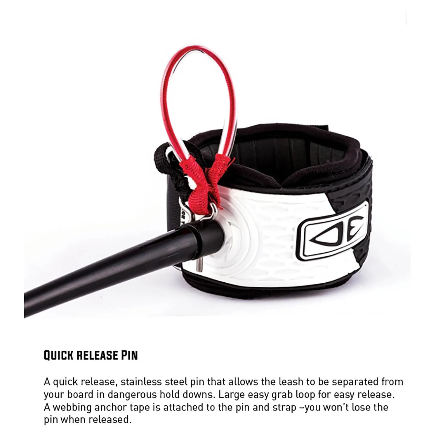 Ocean & Earth Big Wave Pin Release Leash - 10ft
