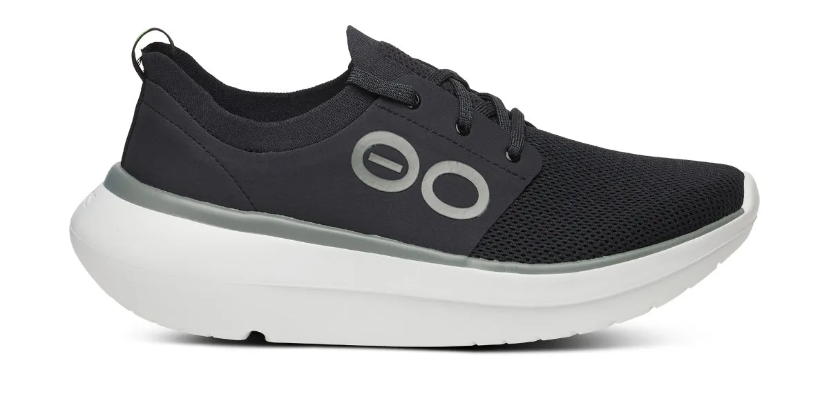 OOFOS Men's OOmy Stride Shoe - White/Black