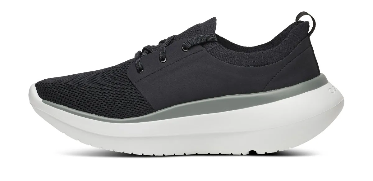 OOFOS Men's OOmy Stride Shoe - White/Black
