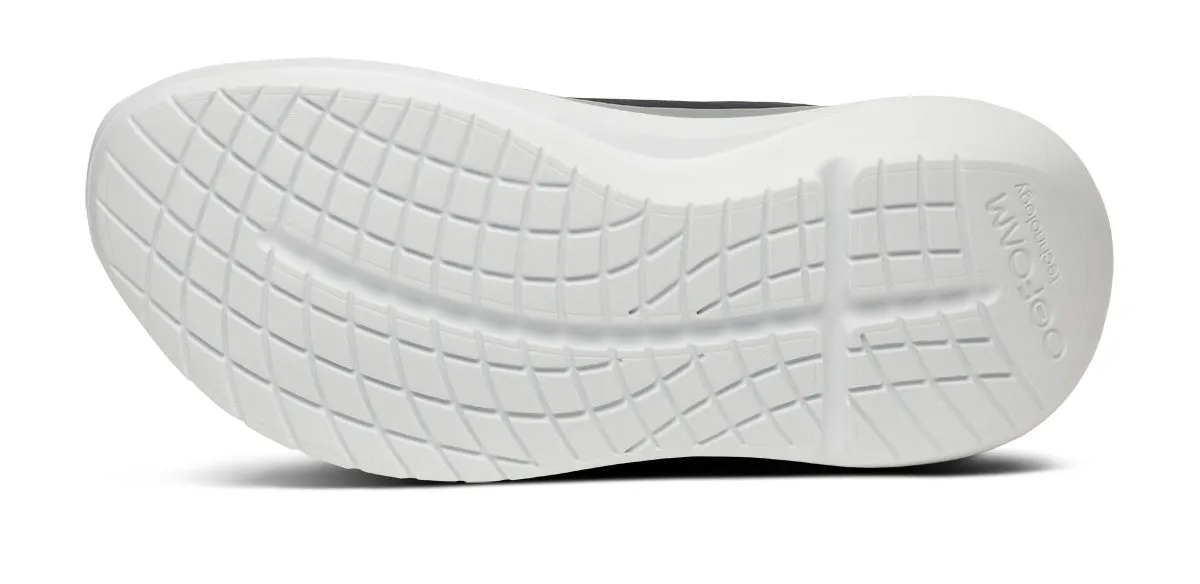 OOFOS Men's OOmy Stride Shoe - White/Black
