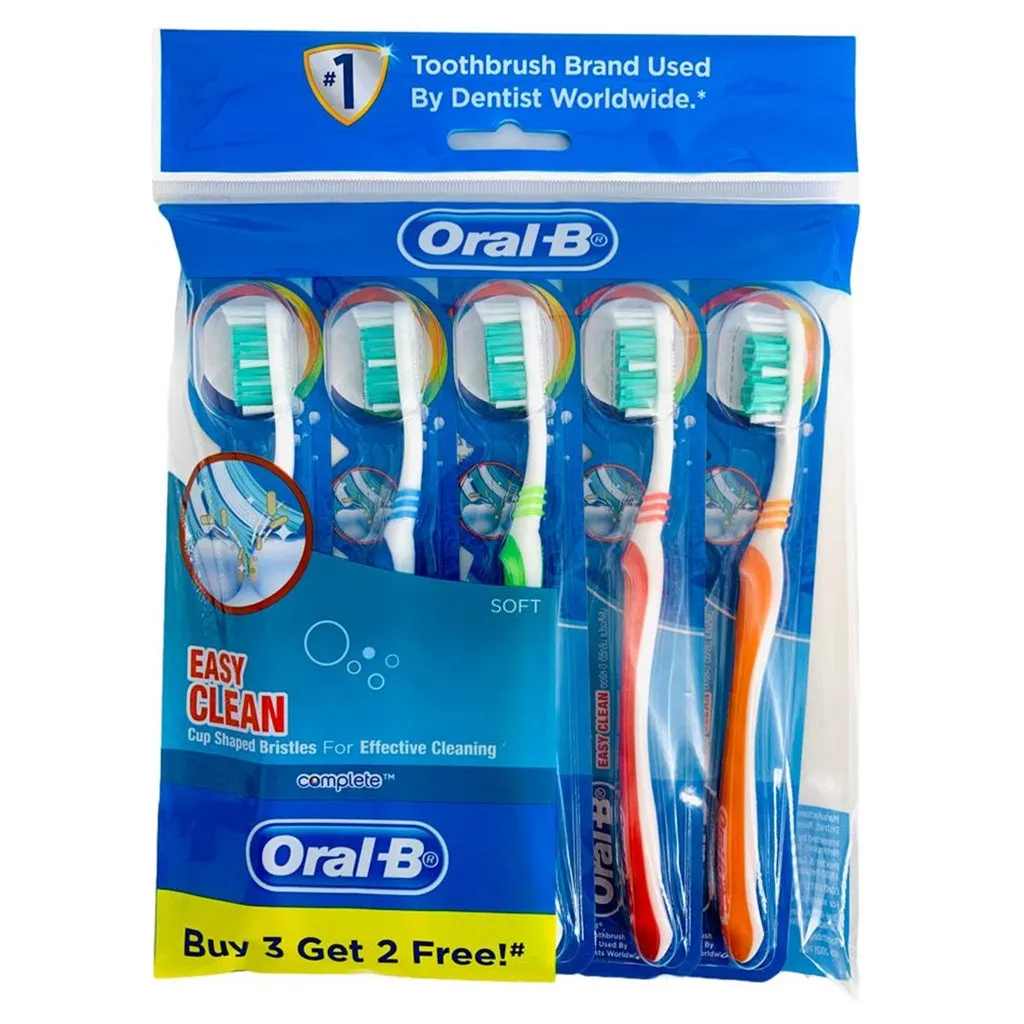 Oral-B Complete Easy Clean Toothbrush 5's (Soft)