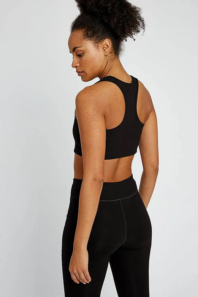 Organic Cotton Racer Back Yoga Crop Top