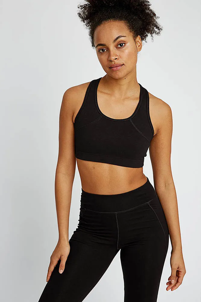 Organic Cotton Racer Back Yoga Crop Top