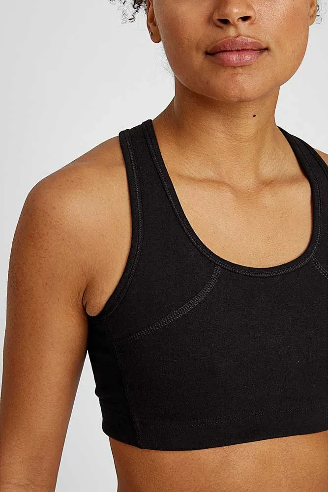 Organic Cotton Racer Back Yoga Crop Top