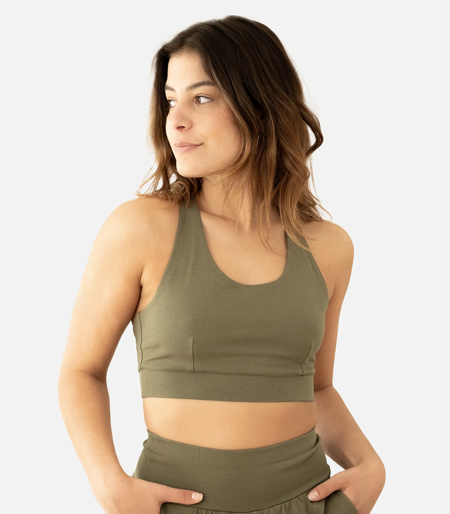 Organic Womens Yoga Bra Top Saira