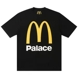 Palace x McDonald's Logo T-Shirt 'Black'