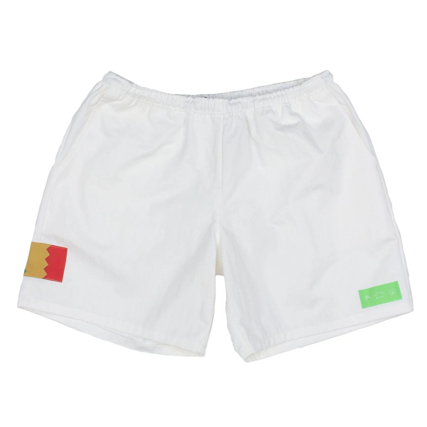 Patch Shorts - White