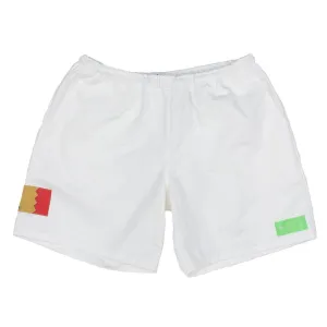 Patch Shorts - White