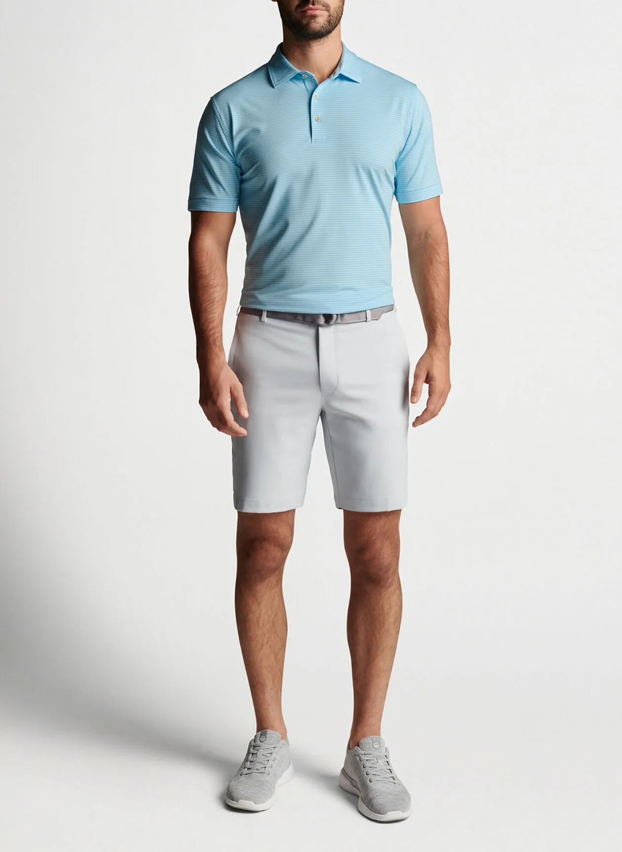 PETER MILLAR HALES PERFORMANCE JERSEY POLO - SEAPORT BUE