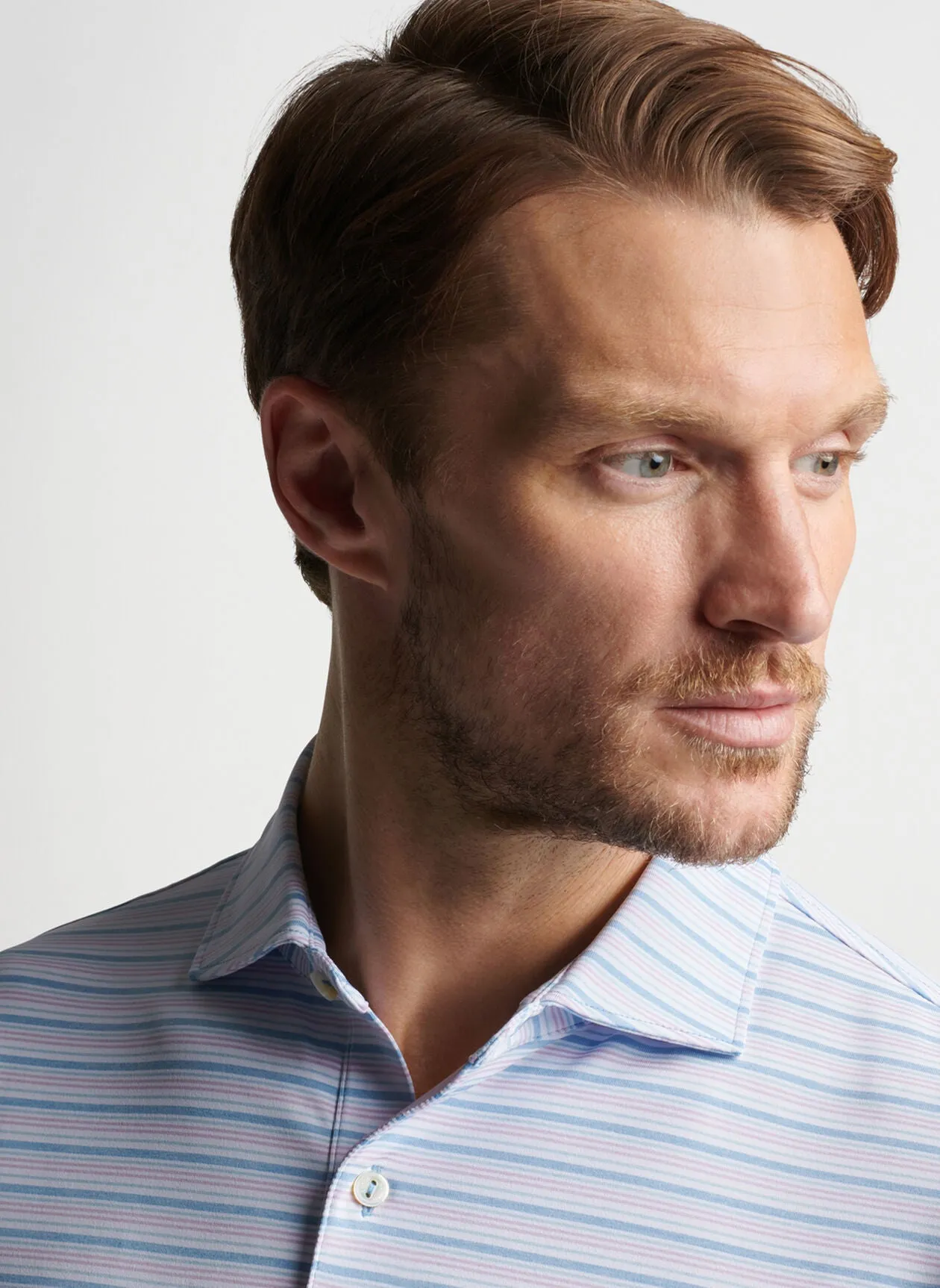 PETER MILLAR MARTIN PERFORMANCE JERSEY POLO - CHANNEL BLUE