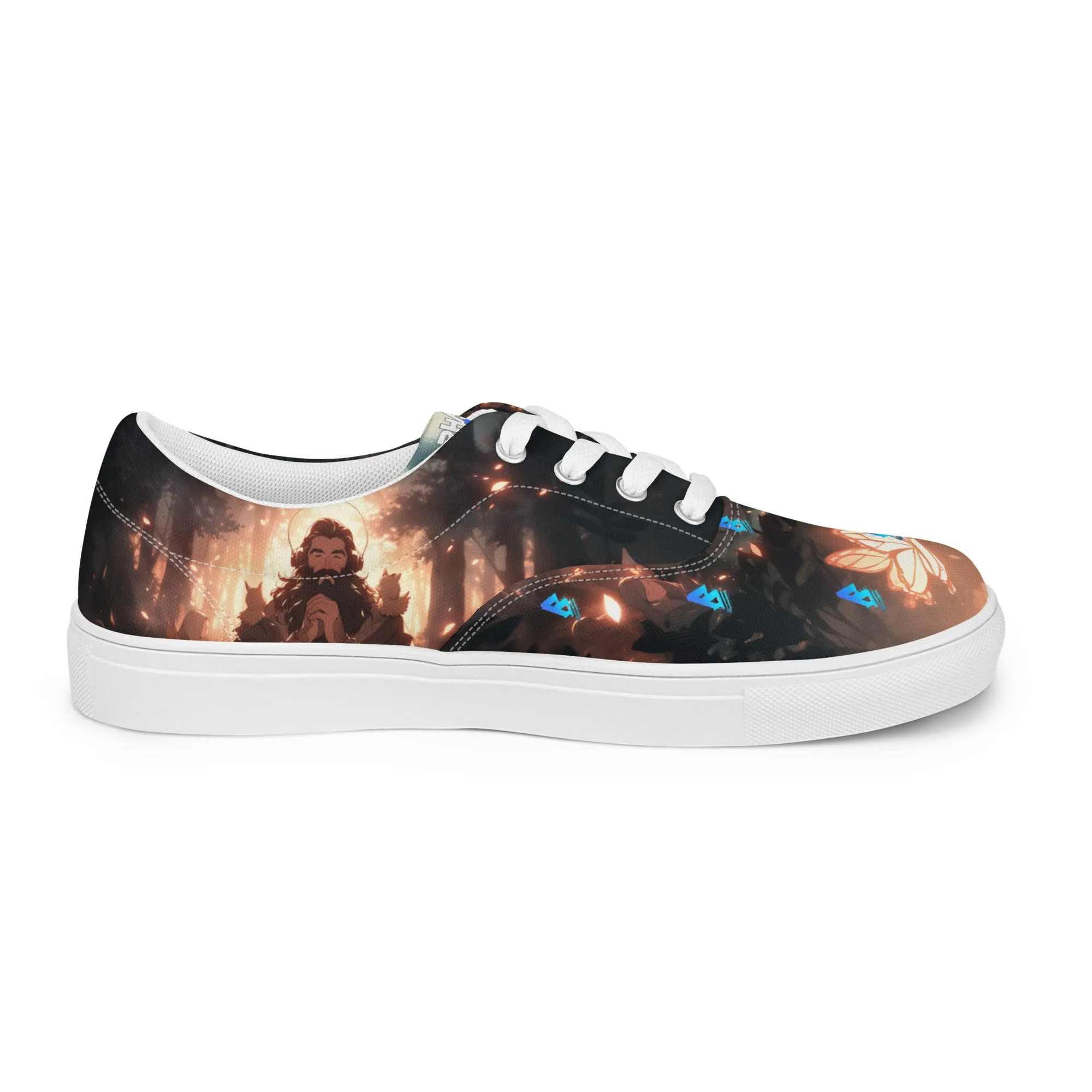 Phase B Music Men’s lace-up canvas shoes - Free Delivery! UK Techno / EDM / Electronic Graphic Merch / Alternative Apparel and Merch Only from Phase B Records.