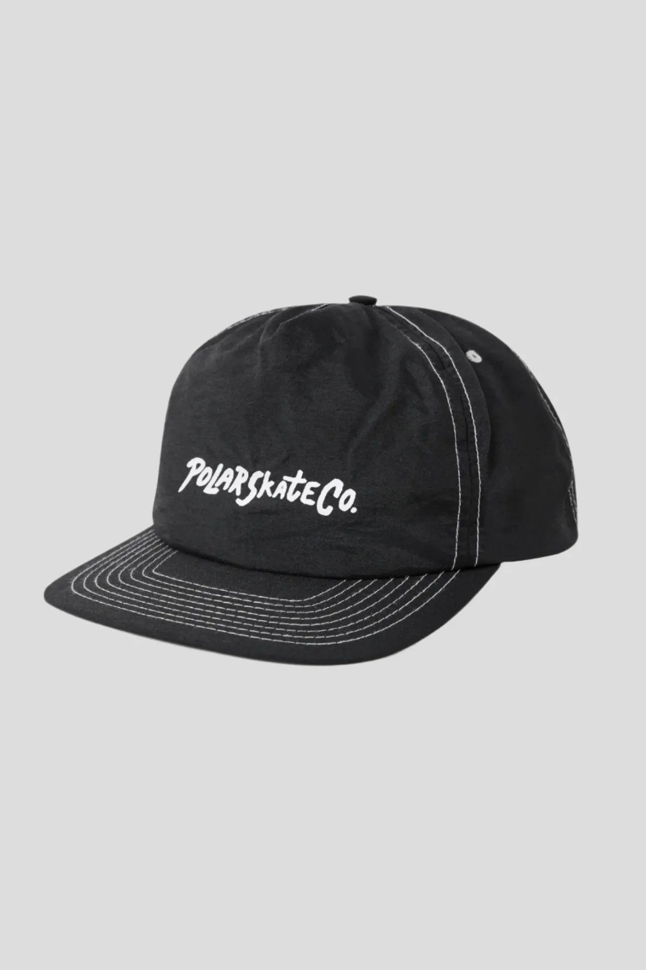 POLAR SKATE CO EARL SURF LOGO CAP - BLACK