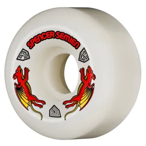 Powell Peralta 53mm Spencer Semien V5 Dragon Formula Nano Rats Skate Wheels - Off White