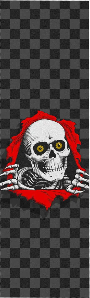 Powell Peralta Ripper B&G Checker Grip Graphic Premium Skateboard Grip Tape