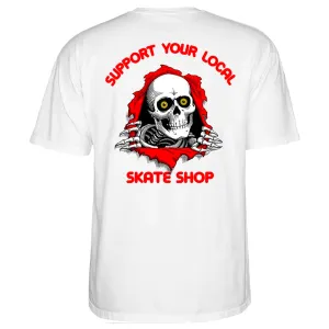 Powell Peralta - Support Your Local Tee White