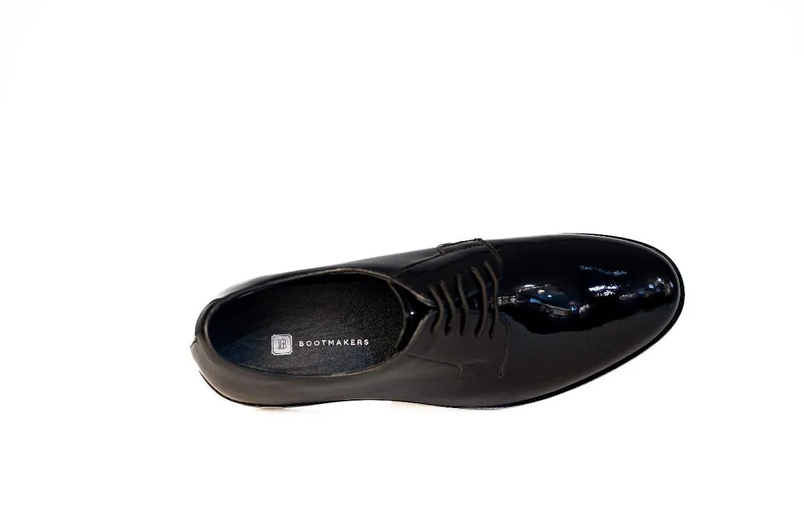 Premium Oxford Duty Black Patent Leather Shoes