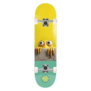 Push 7.25" Peek Over First Push Mini Complete Skateboard - Green/Yellow