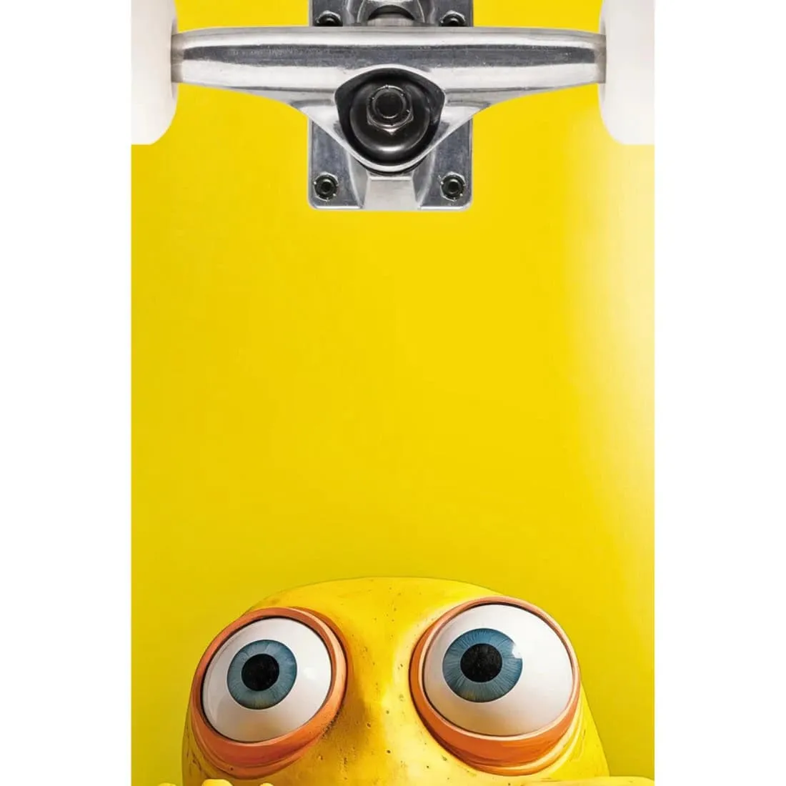 Push 7.25" Peek Over First Push Mini Complete Skateboard - Green/Yellow