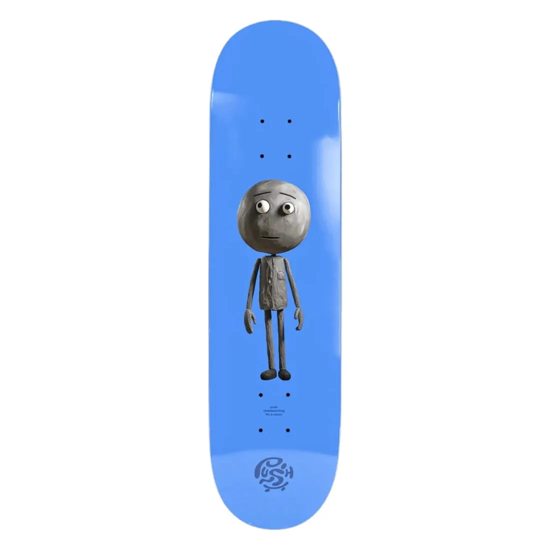 Push 7.75" Concrete Guy First Push In-Complete Skateboard - Blue