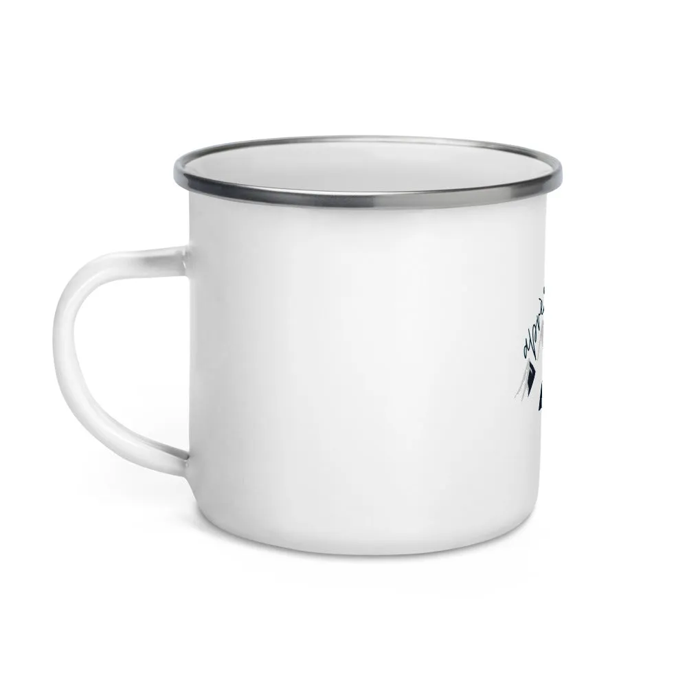 "Apres Ski- NAVY" Enamel Mug