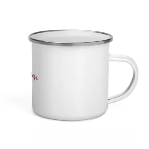 "Lake, please- Burgundy" Enamel Mug