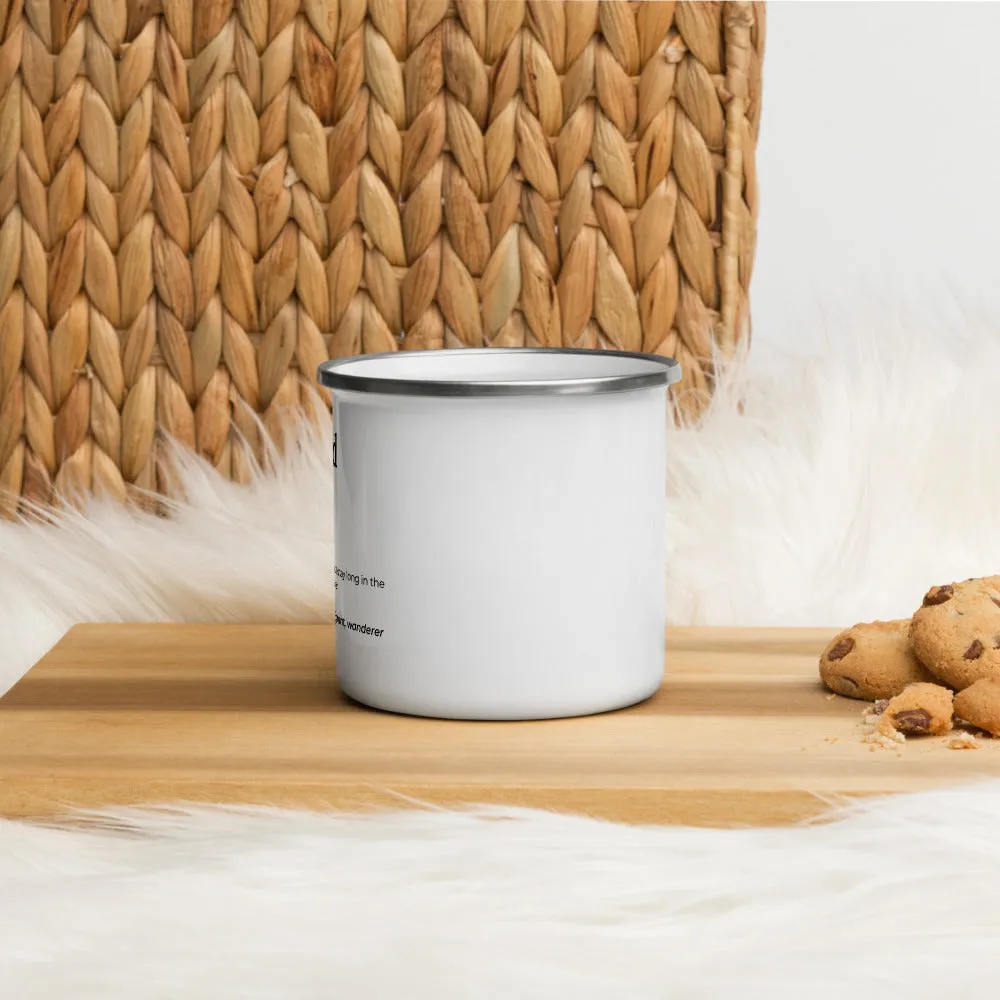 "Nomad Definition" Enamel Mug
