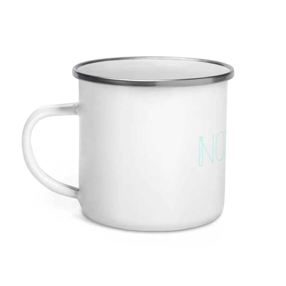 "Nomad'r- Aqua" Enamel Mug