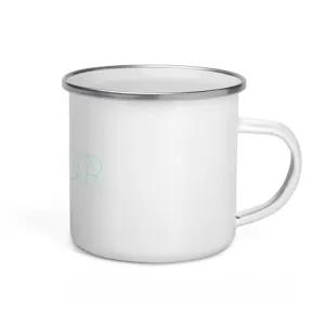 "Nomad'r- Aqua" Enamel Mug