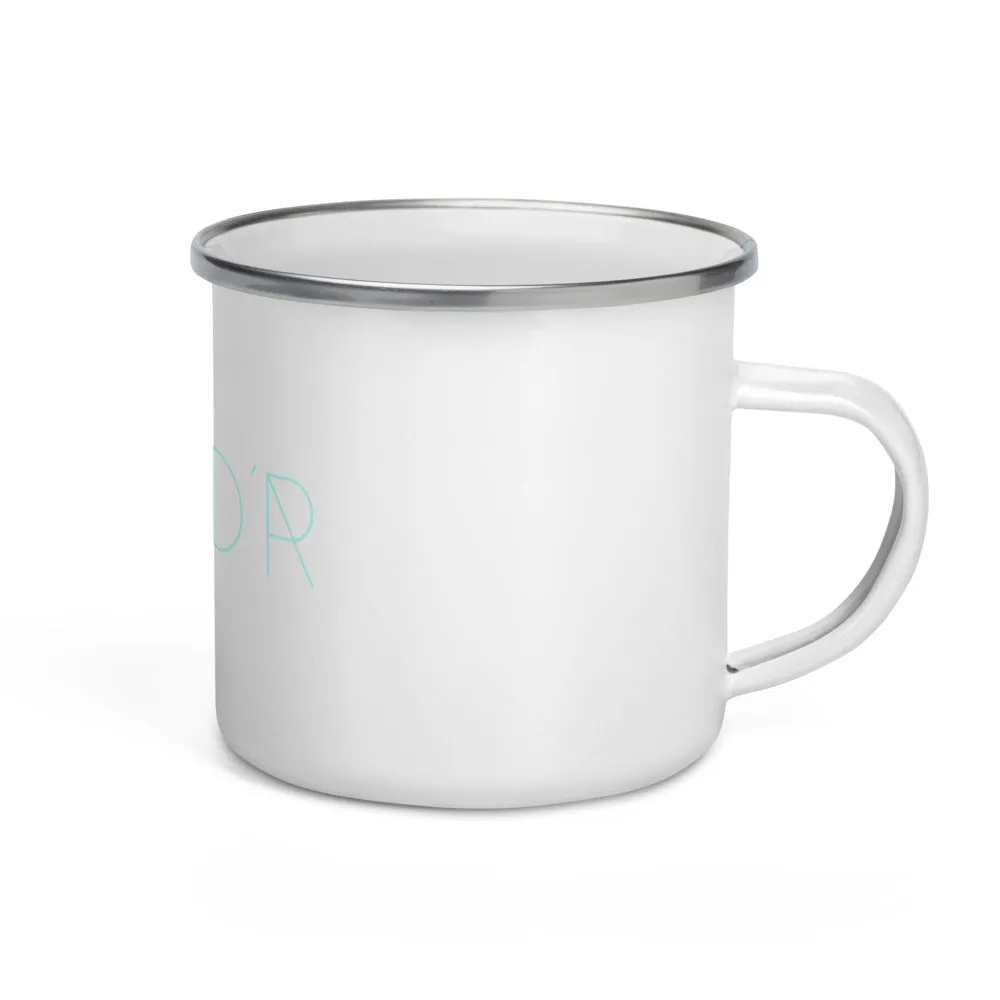 "Nomad'r- Aqua" Enamel Mug